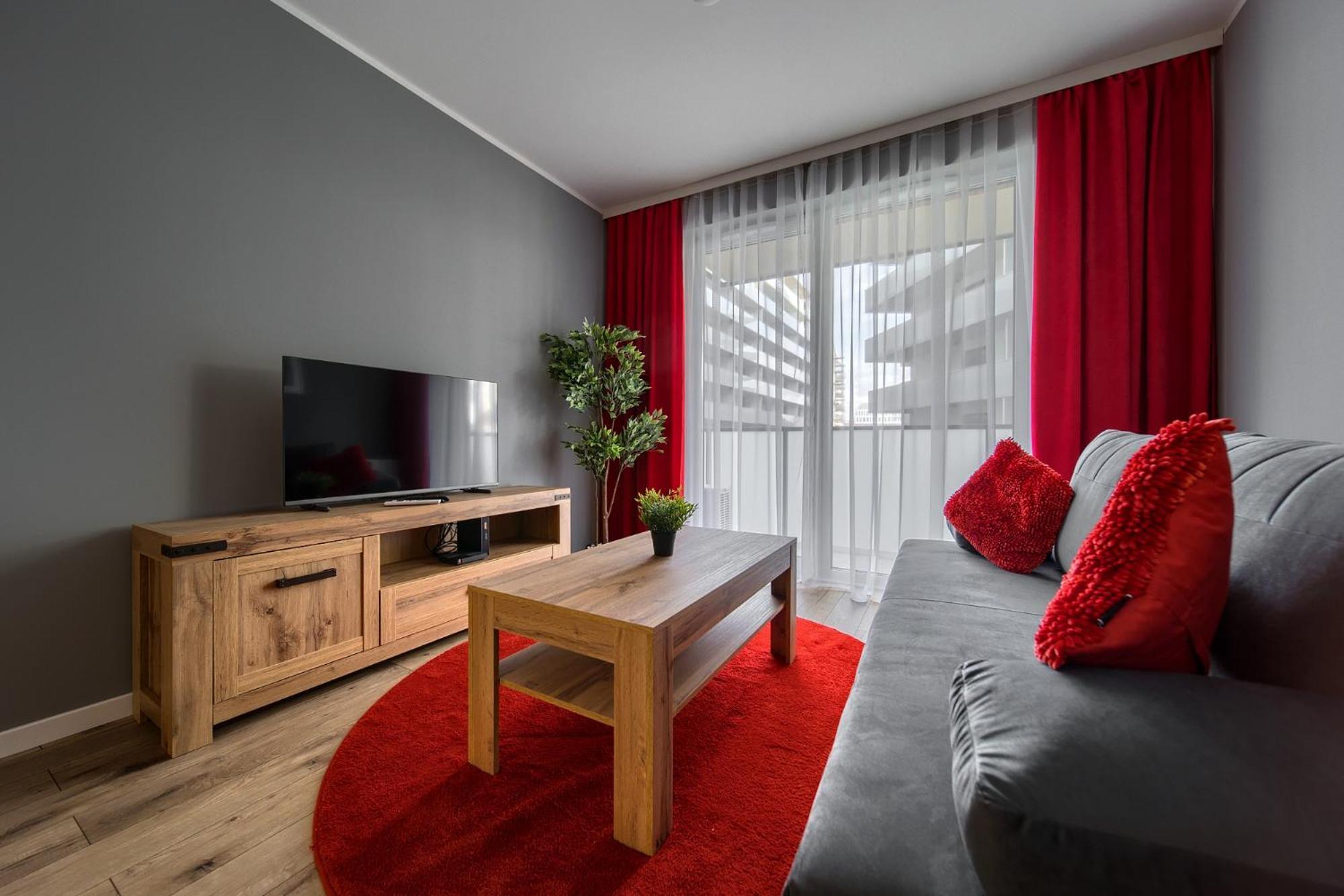 ורוצלב Central Park Red Apartment מראה חיצוני תמונה